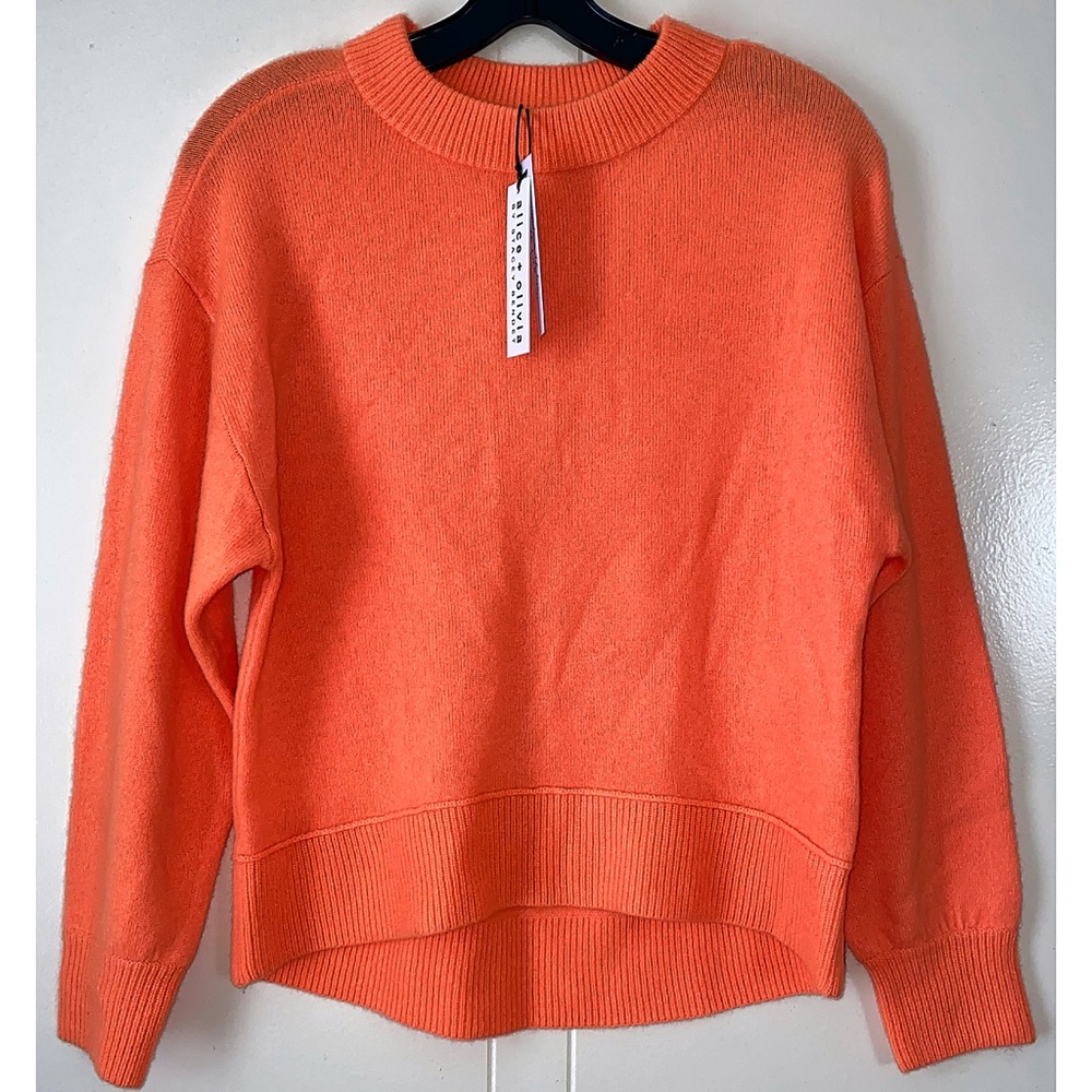 Alice + Olivia Denver Cashmere Round Hem Sweater Pullover - Picture 7 of 14